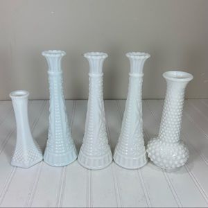Vintage white vases